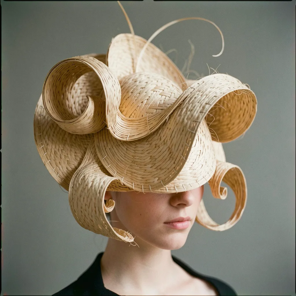 Cyber-gothic headwear design